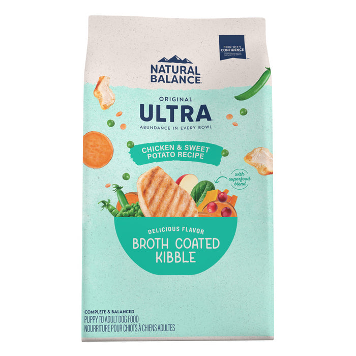 Natural Balance Pet Foods Ultra Broth Coated Dry Dog Food Chicken & Sweet Potato, 1ea/4 lb