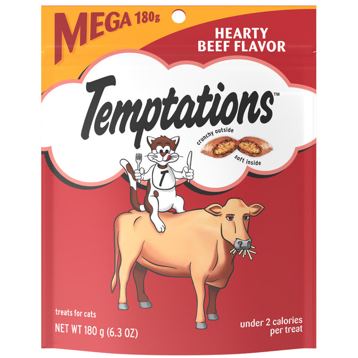 Temptations Classics Crunchy & Soft Adult Cat Treats Hearty Beef, 1ea/6.3 oz