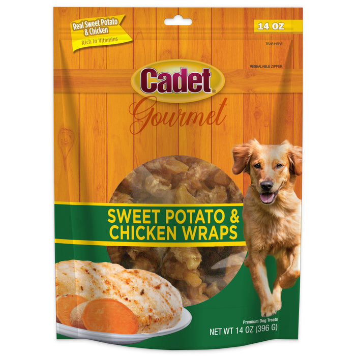 Cadet Gourmet Chicken-Wrapped Sweet Potato Dog Treats Wraps, Chicken & Sweet Potato, 1ea/14 Oz. (1 ct)