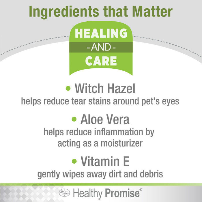 Four Paws Healthy Promise Pet Eye Wipes Eye Wipes, 1ea/35 ct