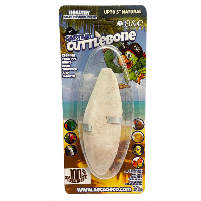 A & E Cages Natural Cuttlebone 1ea/5 in