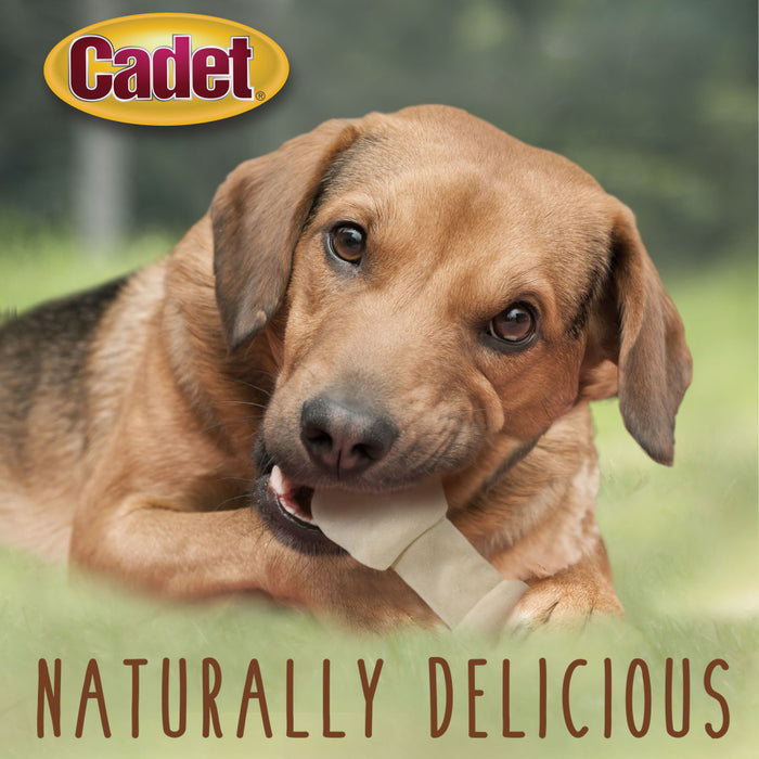 Cadet Beef Hide Knotted Dog Chews Individually Wrapped, 1ea/6-7 in