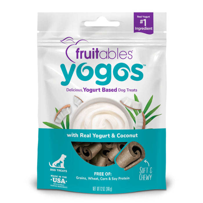 Fruitables Yogos Real Yogurt Dog Treats Coconut, 1ea/12 oz