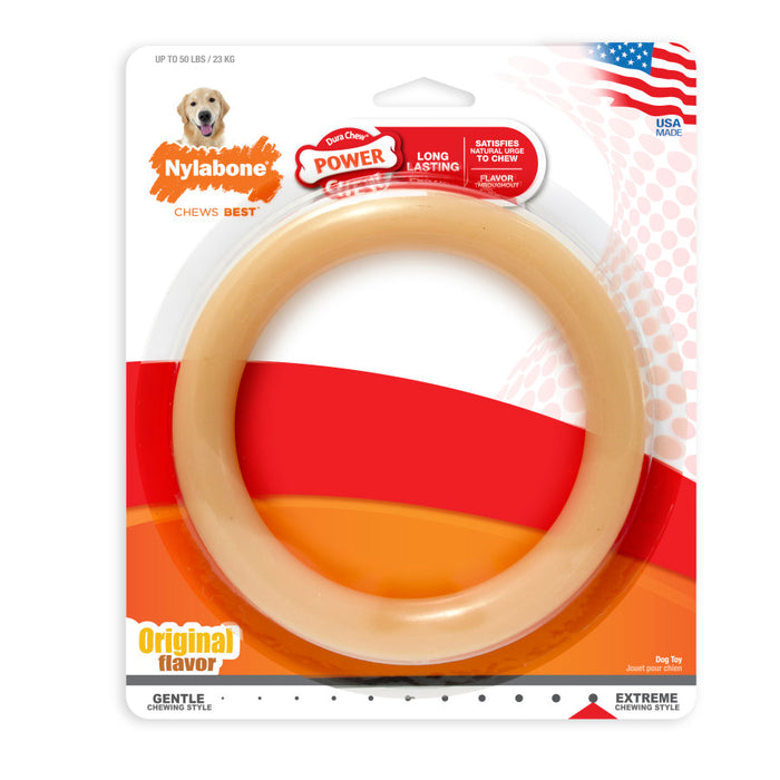 Nylabone Ring Power Chew Dog Toy 1ea/Large - Up To 50 lb