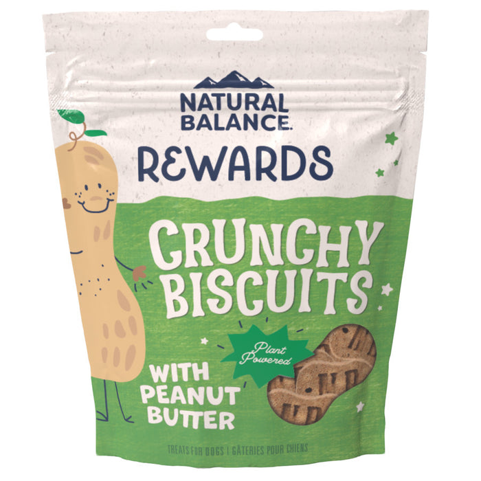 Natural Balance Pet Foods Rewards Crunchy Biscuits Dog Treats Peanut Butter, 1ea/14 oz