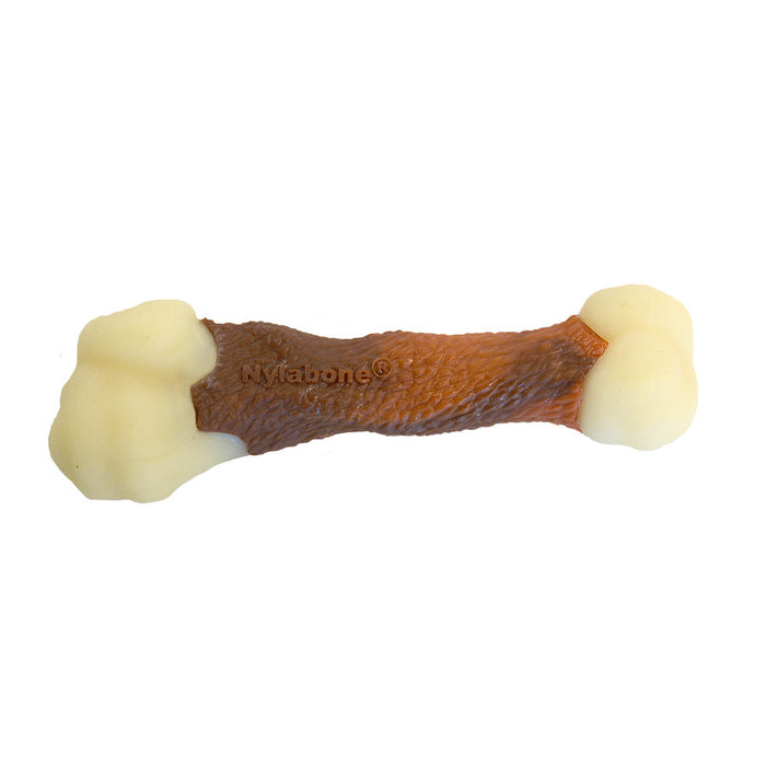 Nylabone Femur Bone Rawhide Alternative Power Chew Durable Dog Toy Beef, 1ea/Medium - Up To 35 lb