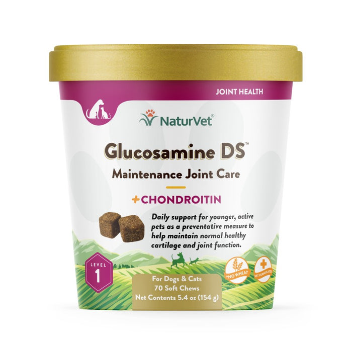 NaturVet Glucosamine-DS Level 1 Soft Chew 1ea/70 ct