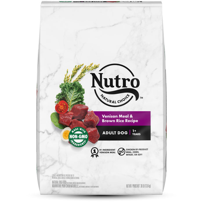 Nutro Products Natural Choice Adult Dry Dog Food Venison Meal & Brown Rice, 1ea/30 lb