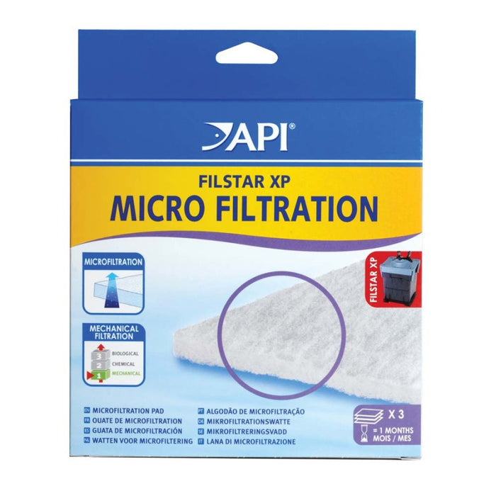 API Filstar XP Micro Filtration Pad Black, 1ea/Micro, 3 pk