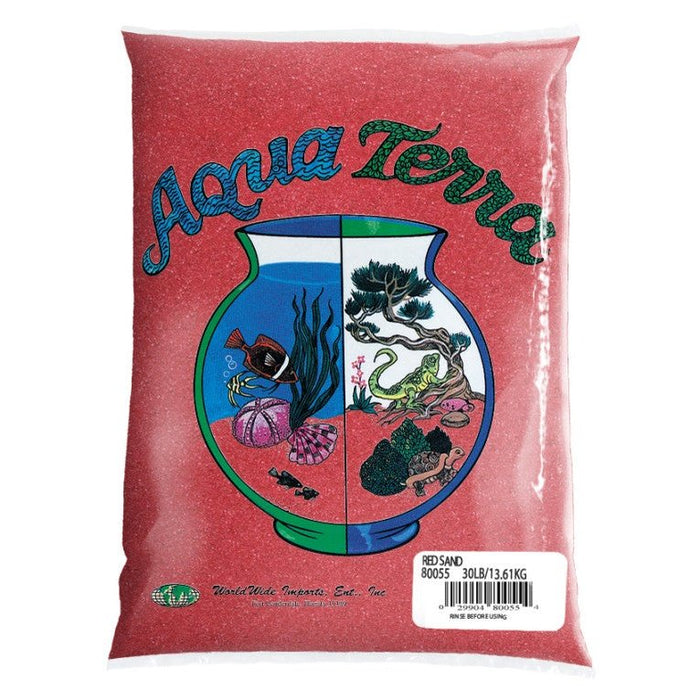 Aqua Terra Aquarium Sand Red, 1ea/5 lb