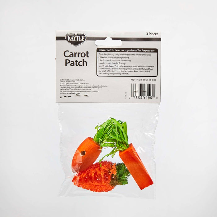 Kaytee Chew Toy Carrot Patch 1ea/3 pk