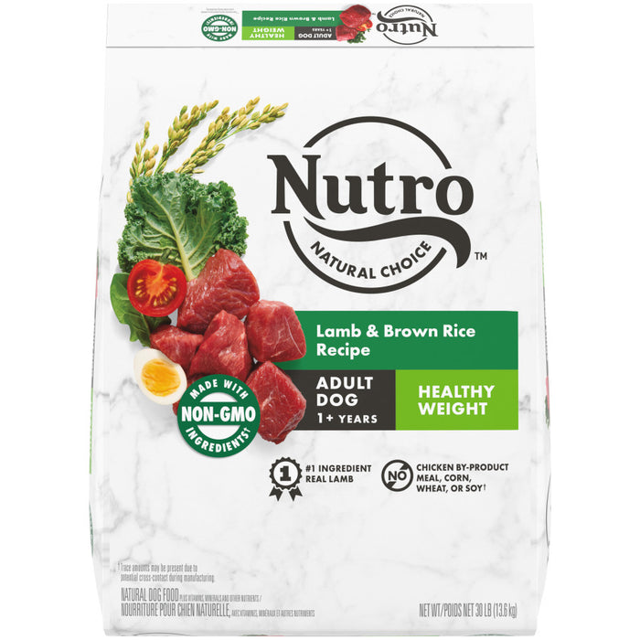 Nutro Products Natural Choice Healthy Weight Adult Dry Dog Food Lamb & Brown Rice, 1ea/30 lb