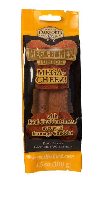 Darford Mega Bone Dog Treat Cheez Junior, Cheez, 1ea/3.5 oz