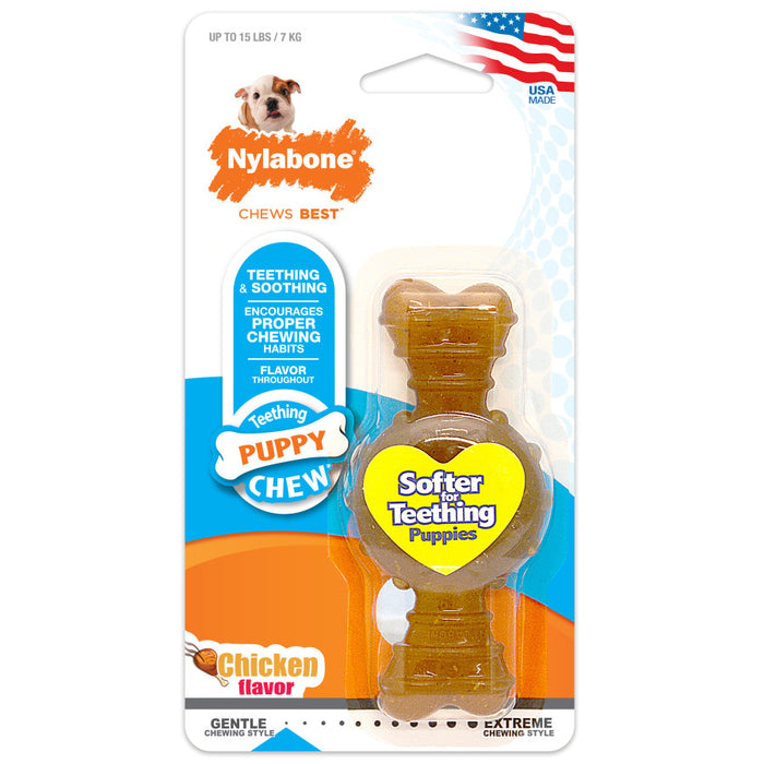 Nylabone Puppy Chew Ring Bone Ring Bone, 1ea/XS - Up To 15 lb