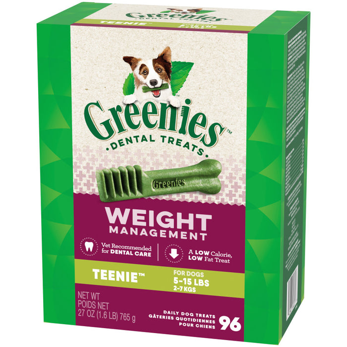 Greenies Weight Management Dog Dental Treats 1ea/27 oz, 96 ct, Teenie