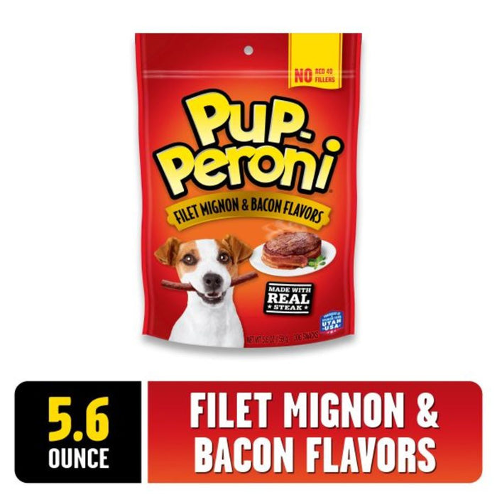 Pup-Peroni Filet Mignon & Bacon Flavor Dog Treats 1ea/5.6 oz