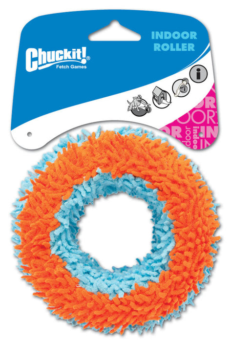 Chuckit! Indoor Roller Dog Toy Blue/Orange, 1ea/MD