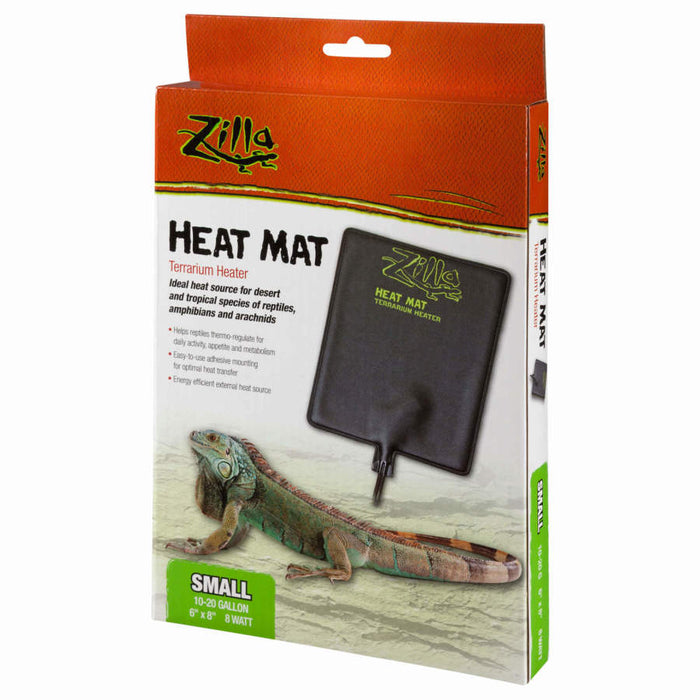 Zilla Terrarium Heat Mats Black, 1ea/SMall, 10-20 gal, 8 W