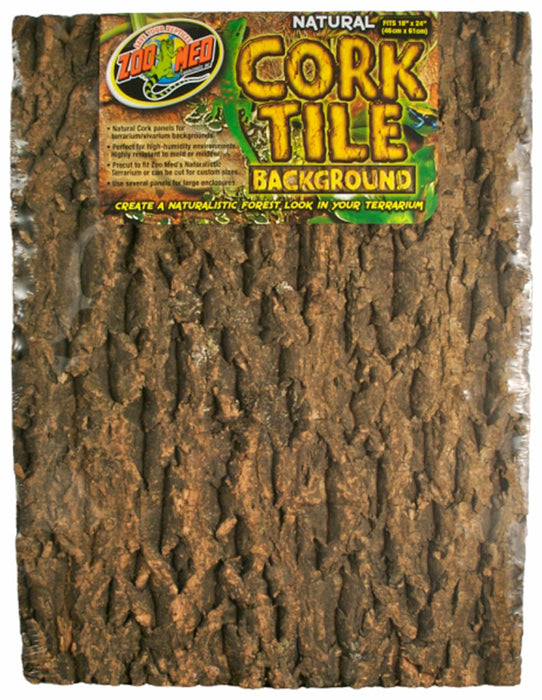 Zoo Med Natural Cork Tile Background Brown, 1ea/18In X 24 in, XL