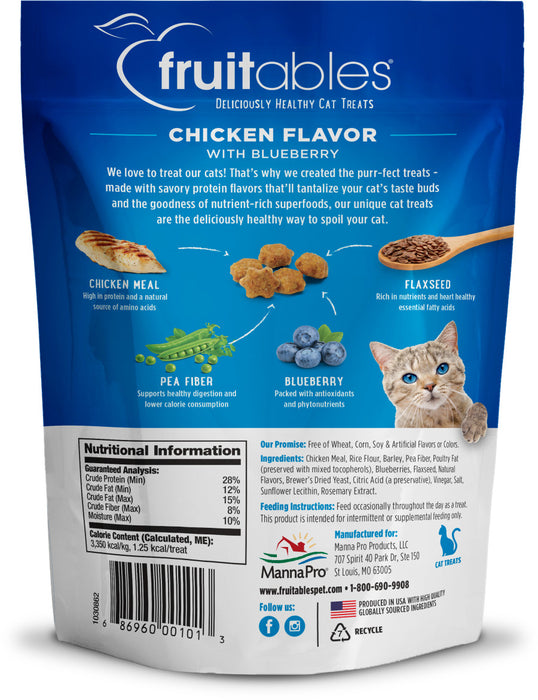 Fruitables Limited Ingredient Crunchy Cat Treats Chicken w/Blueberry, 1ea/30 oz