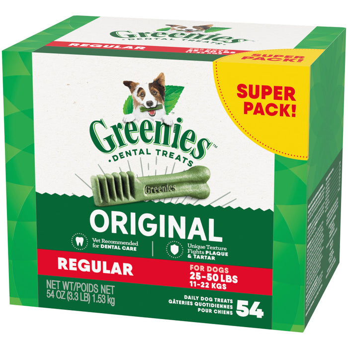 Greenies Dog Dental Treats Original, 1ea/54 oz, 54 ct, Regular