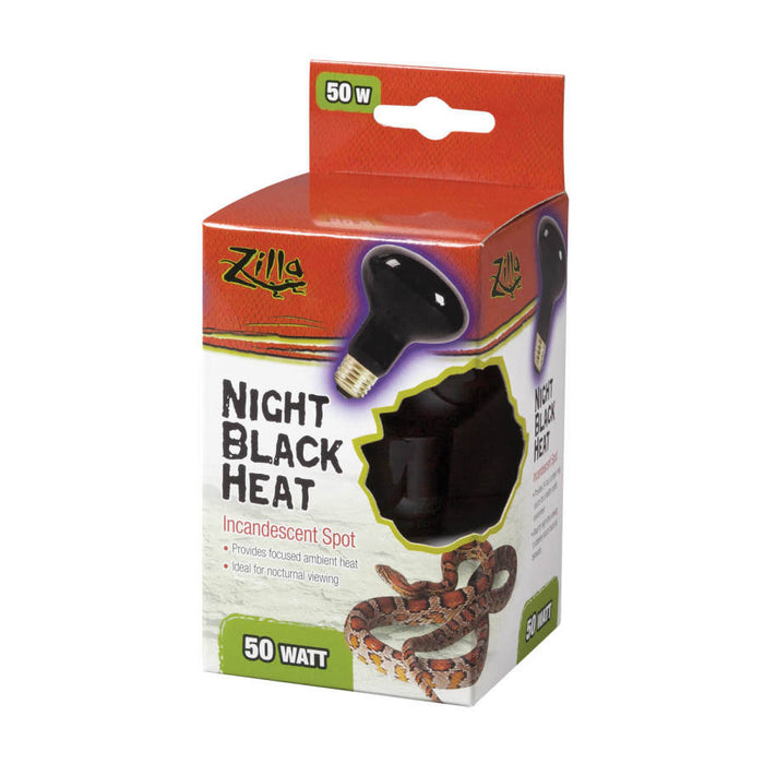 Zilla Incandescent Spot Bulbs Night Black, 1ea/50 W