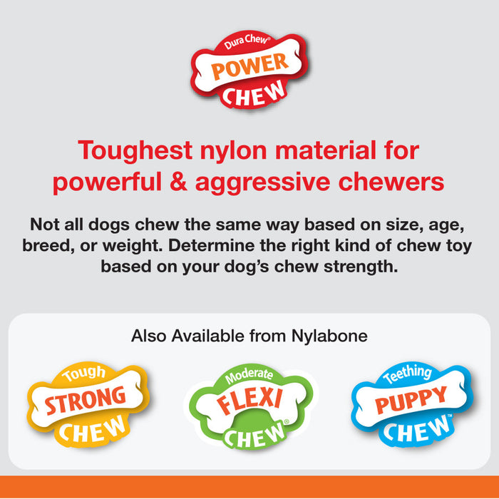 Nylabone Dura Chew Marrow Bone Alternative Dog Chew Toy 1ea/Large - Up To 50 lb