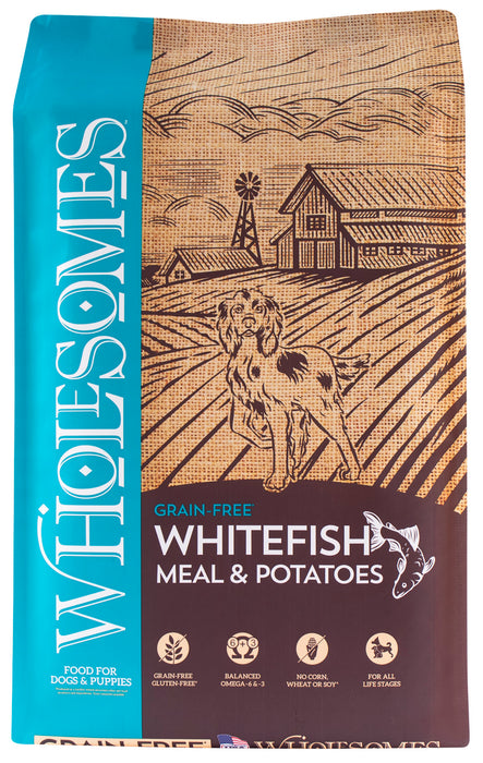 Wholesomes Grain Free Dry Dog Food Whitefish Meal & Potatoes, 1ea/35 lb