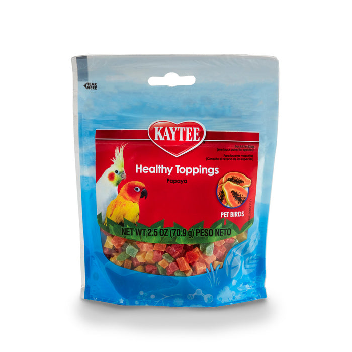 Kaytee Healthy Toppings Papaya Bits for All Pet Birds 1ea/2.5 oz