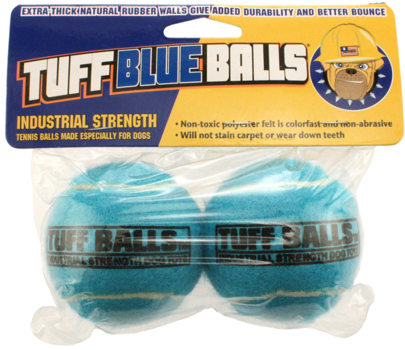 Petsport USA Tuff Ball Dog toy Blue, 1ea/2 pk, 2.5 in