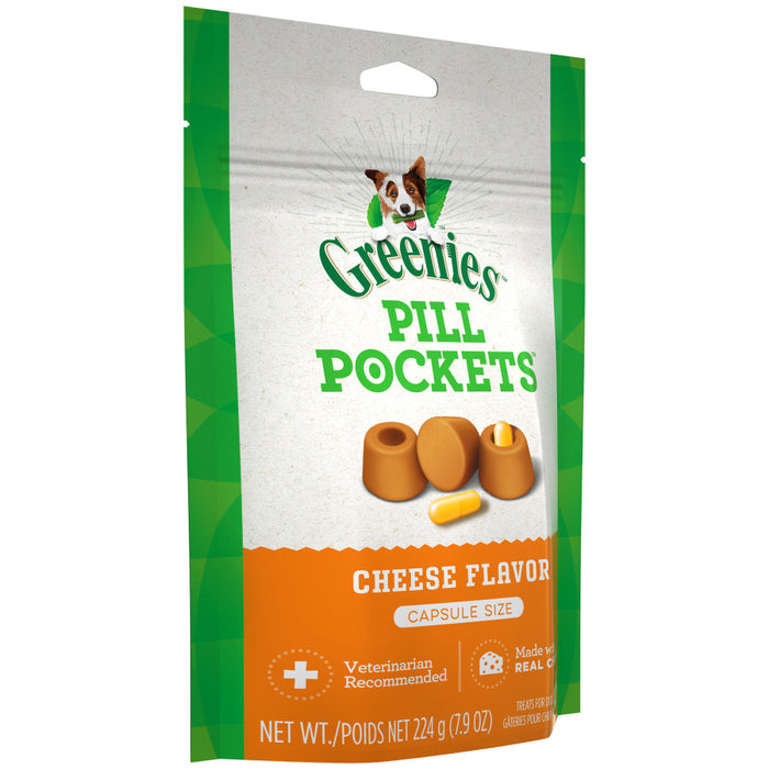 Greenies Pill Pockets for Capsules Cheese, 1ea/30 ct, 7.9 oz