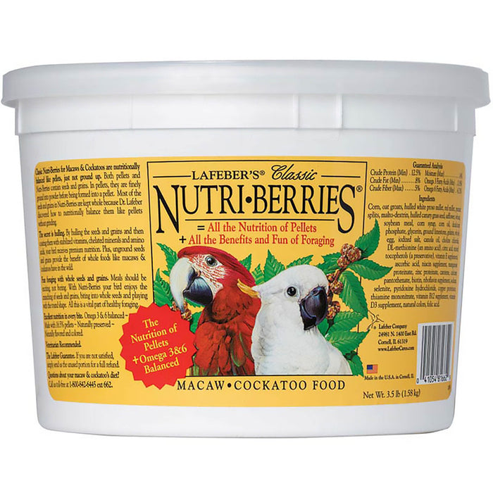 Lafeber Company Classic Nutri-Berries Macaw & Cockatoo Food 1ea/3.5 lb