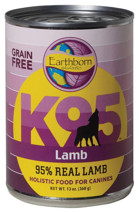 Earthborn Holistic Grain Free K95 Meat Protein Wet Dog Food Lamb, 12ea/13 oz