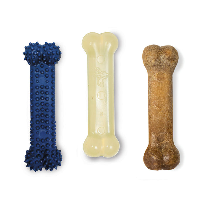 Nylabone Healthy Edibles and Flexi Chew Value Pack 1ea/XS - Up To 15 lb