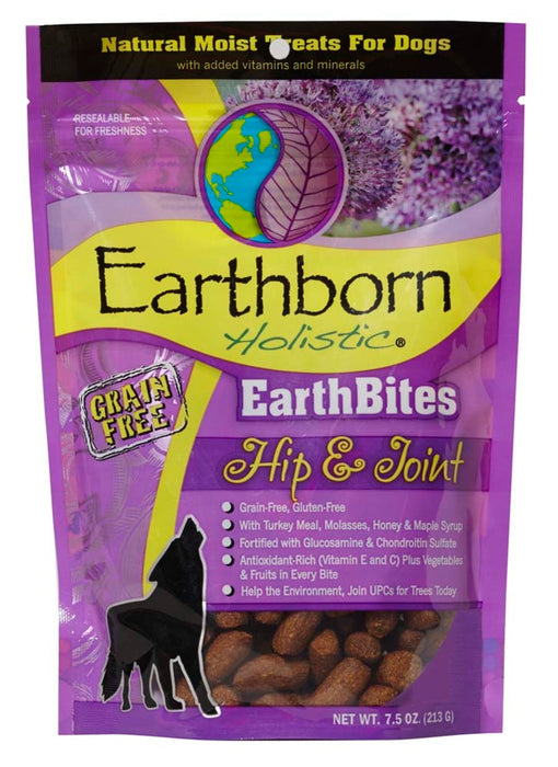 Earthborn Holistic EarthBites Hip & Joint Grain-Free Soft Dog Treats Turkey, 1ea/7.5 oz