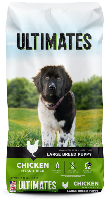 Ultimates Large Breed Puppy Dry Dog Food Chicken Meal & Rice, 1ea/28 lb