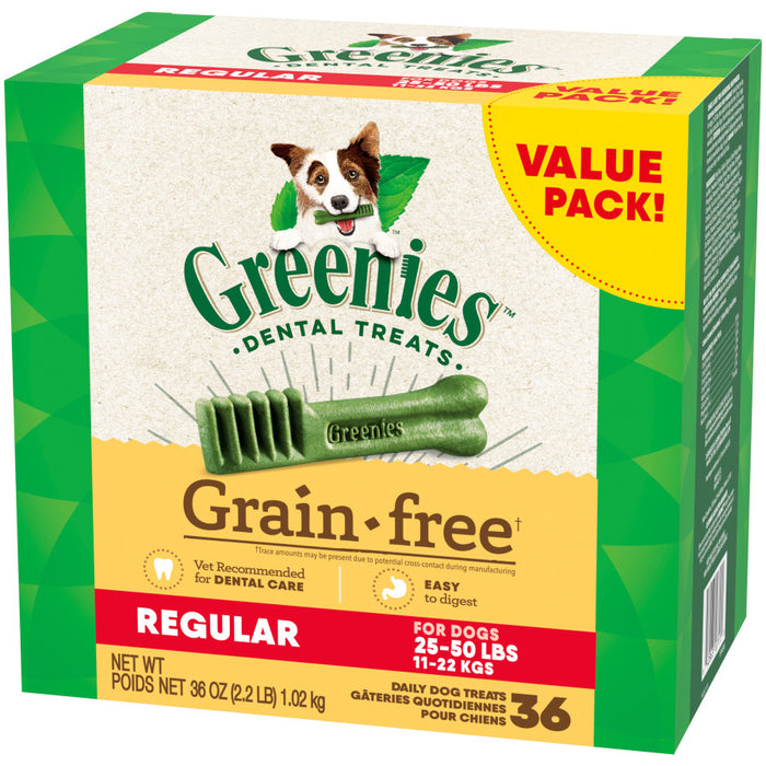 Greenies Grain Free Dog Dental Treats Original, 1ea/36 oz, 36 ct, Regular