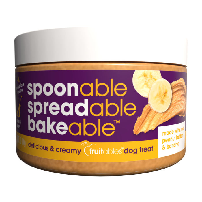 Fruitables Spreadables Creamy Dog Treat Real Peanut Butter and Banana, 1ea/7 oz