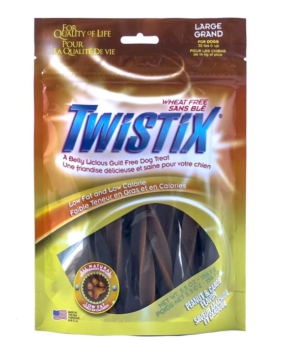 Twistix Wheat Free Dental Dog Treats Peanut & Carob, 1ea/5.5 oz, LG