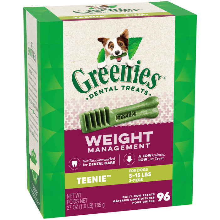 Greenies Weight Management Dog Dental Treats 1ea/27 oz, 96 ct, Teenie