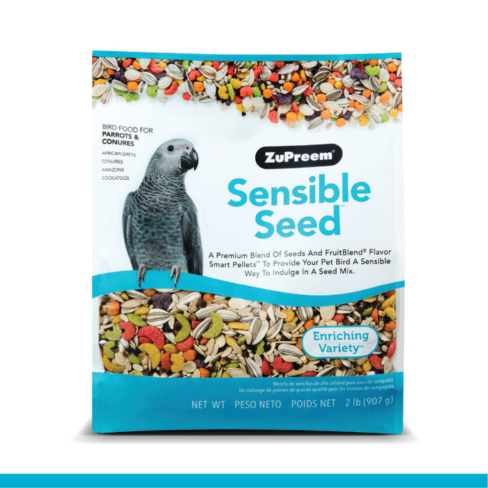 ZuPreem Sensible Seed Bird Food Parrots & Conures, 1ea/2 lb