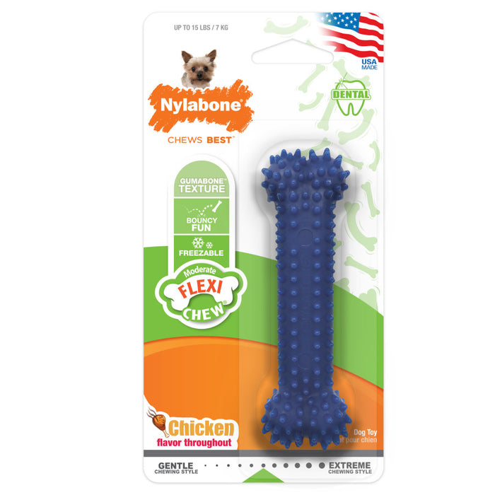 Nylabone Moderate Chew FlexiChew Dental Chew Toy 1ea/XS - Up To 15 lb