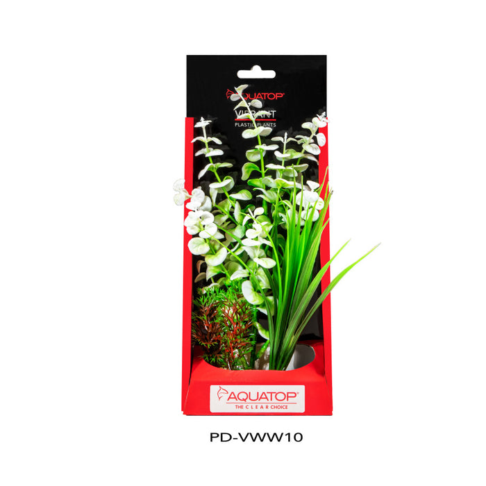 Aquatop Vibrant Wild Plant White, 1ea/10 in