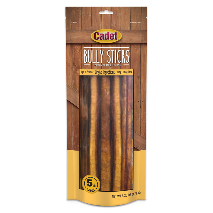 Cadet Bully Sticks Dog Treats 1ea/Large, 5 ct