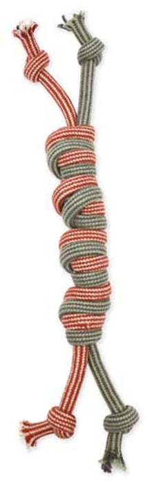 Mammoth Pet Products Flossy Chews Extra Double Rope Monkey Fist Bar Dog Toy 1ea/MD, 14 in