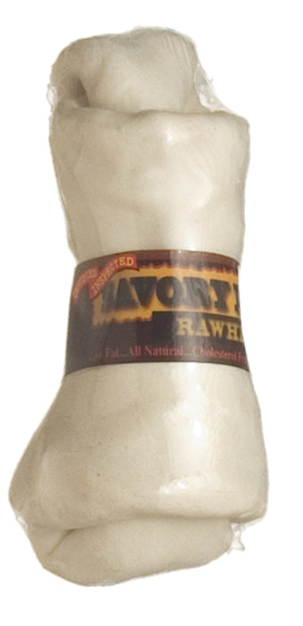 Savory Prime Supreme Knotted Rawhide Bones Bulk, Natural, 1ea/4-5 in