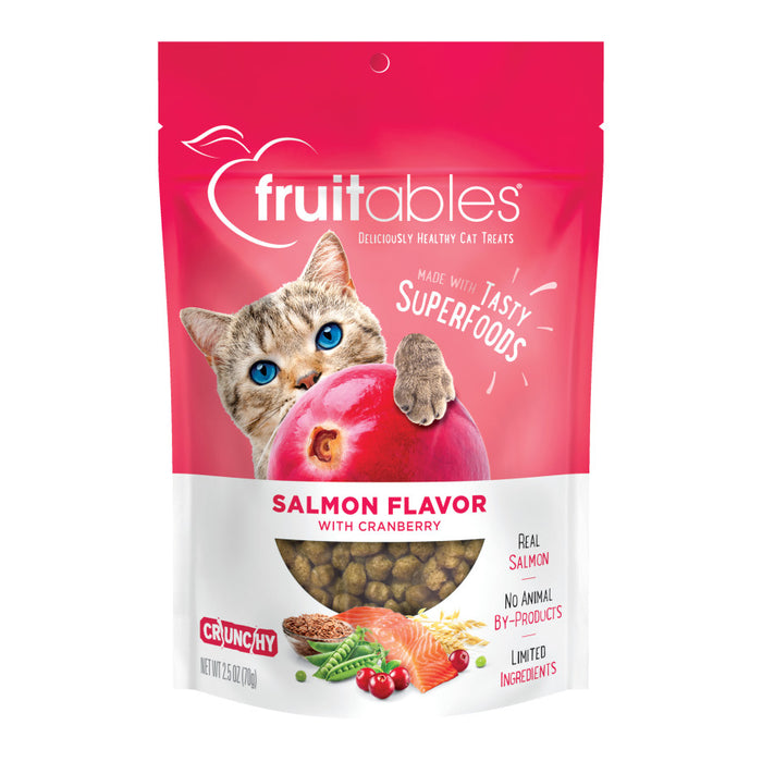 Fruitables Limited Ingredient Crunchy Cat Treats Salmon w/Cranberry, 1ea/2.5 oz