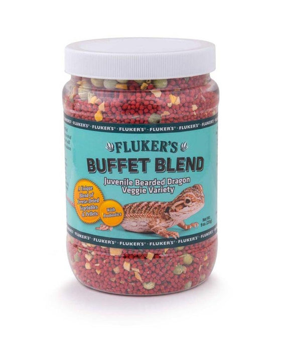 Fluker's Buffet Blend Juvenile Bearded Dragon Veggie Variety Freeze Dried Food 1ea/9 oz