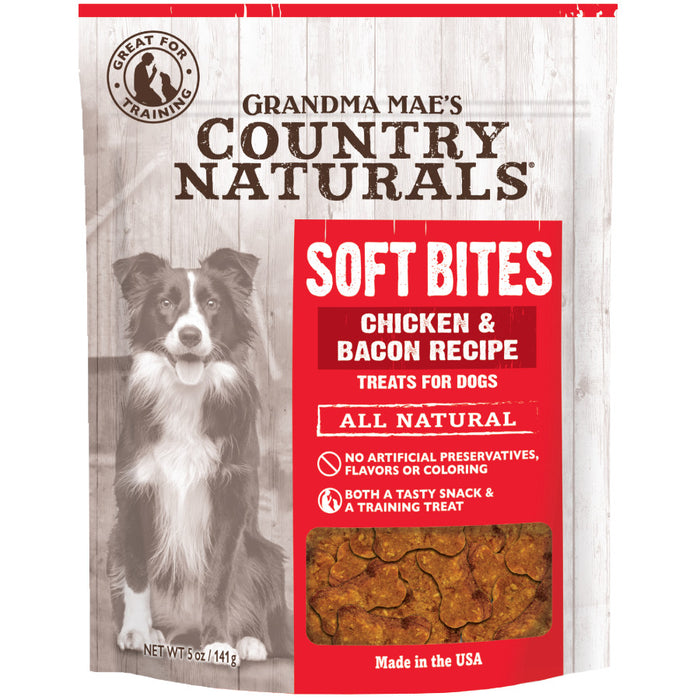 Grandma Mae's Country Naturals Soft Bites Dog Treats Chicken & Bacon, 1ea/5 oz