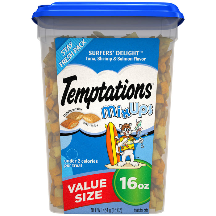 Temptations MixUps Crunchy & Soft Adult Cat Treats Surfer's Delight, 1ea/16 oz